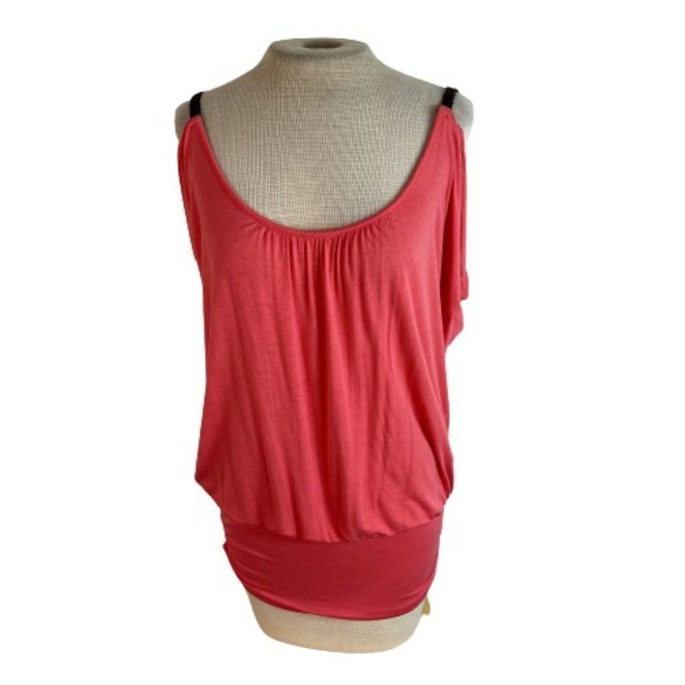 Lascana Drapey Tank Top Pink Braided Straps S Small